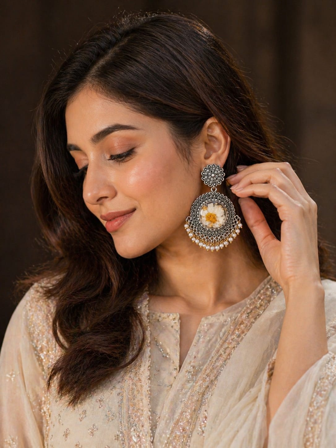 Handmade & customized Resin Jhumkas